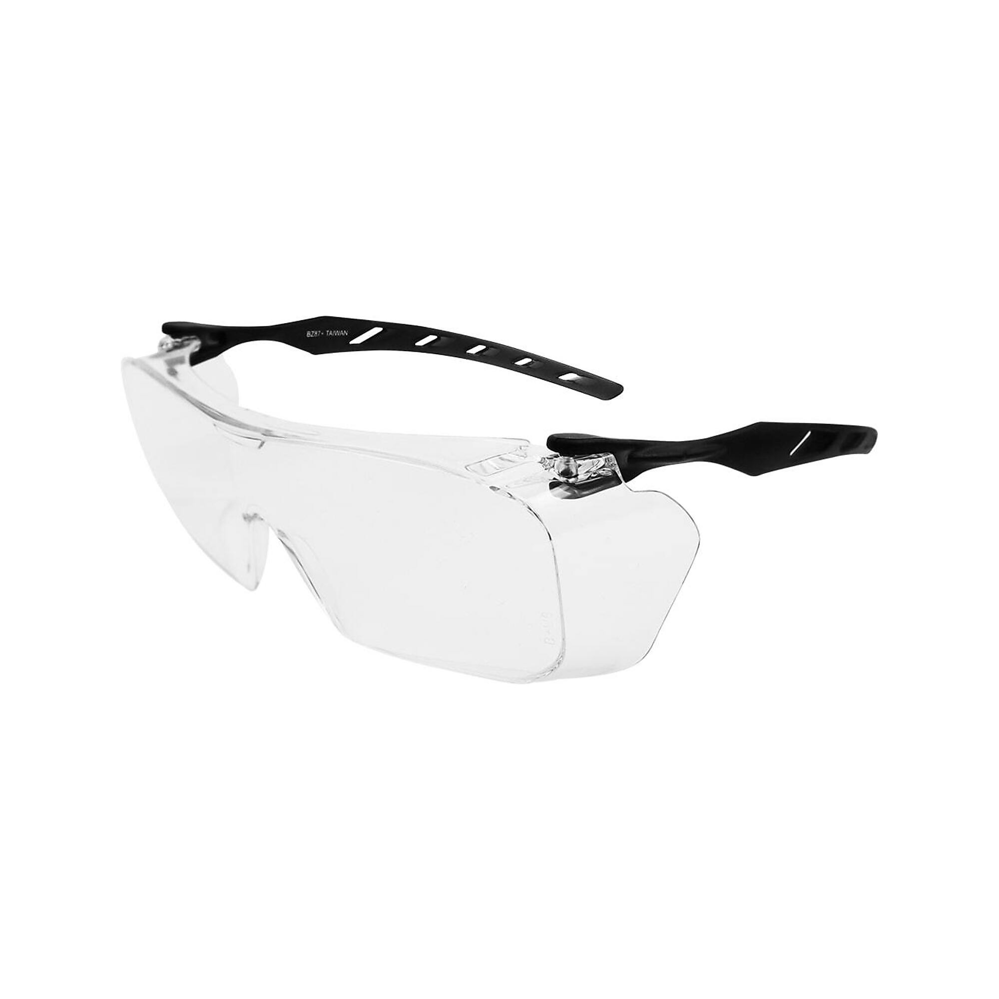 Bullhead Safety, Over-The-Glass Clear Lens, Frosted Gray Frame - 12 Pairs, Frame Color Gray, Lens Color Clear, ANSI Z87 Compliant, Model# BH3131